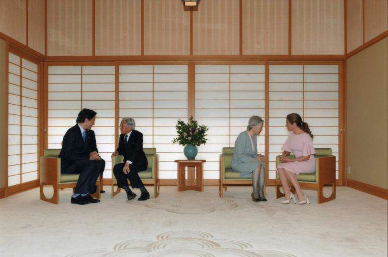 دیدار نخست وزیر کانادا و همسرش با امپراتور ژاپن و همسرش در توکیو